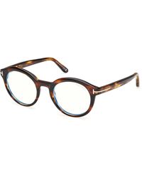 Tom Ford - Ft6061-B 055 Optical Frames Acetate Round Normal - Lyst