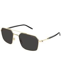 Montblanc - Mb0521S 001 Sunglasses Metal Pilot - Lyst