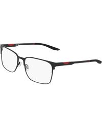 Nike - 8142 001 Optical Frames Metal Squared Normal - Lyst
