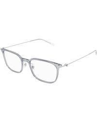 Montblanc - Mb0100O 002 Optical Frames Injected Transparent Squared - Lyst
