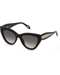 Just Cavalli - Sjc193 700 Sunglasses Acetate Smoke Cat Eye Normal Nuanced - Lyst