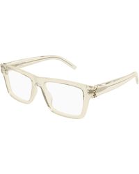 Saint Laurent - Sl M10_B 004 Optical Frames Acetate Transparent Squared - Lyst