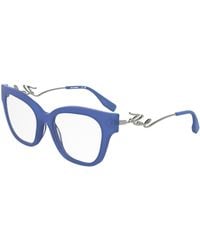 KARL LAGERFELD - Kl6191 423 Optical Frames Acetate Squared Normal - Lyst