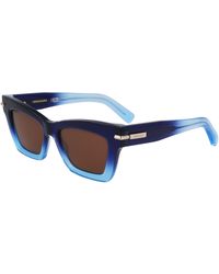 Ferragamo - Sf2031S 415 Sunglasses Acetate Squared Normal - Lyst