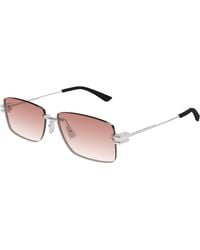 Bottega Veneta - Bv1126S 005 Sunglasses Metal Squared - Lyst