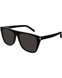 Saint Laurent - Sl 1/F 001 Sunglasses Acetate Squared Normal - Lyst