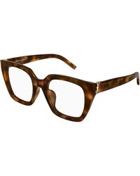 Saint Laurent - Sl M143 Opt 003 Optical Frames Acetate Transparent Cat Eye - Lyst