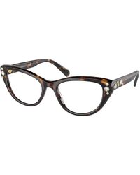 Swarovski - Sk2023 1002 Optical Frames Acetate Transparent Cat Eye Normal - Lyst