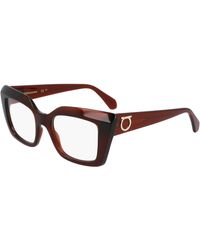 Ferragamo - Sf3008 232 Optical Frames Acetate Squared Normal - Lyst