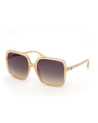 Guess - Gu00280 41B Sunglasses Injected Smoke Squared Normal - Lyst