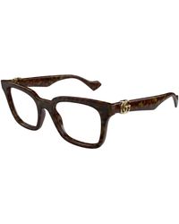 Gucci - Gg1728O 002 Optical Frames Injected Transparent Squared - Lyst