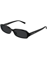 Saint Laurent - Sl 872 Erin 001 Sunglasses Acetate Round - Lyst