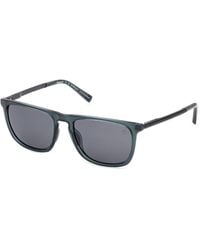 Timberland - Tb00088 90D Sunglasses Injected Smoke Squared Polarized - Lyst