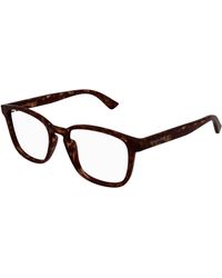 McQueen - Am0462O 002 Optical Frames Acetate Transparent Squared - Lyst