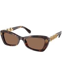 Swarovski - Sk6033 100273 Sunglasses Acetate Geometric Normal - Lyst