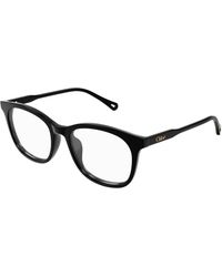 Chloé - Ch0314Oa 001 Optical Frames Acetate Transparent Squared - Lyst