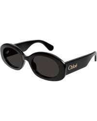 Chloé - Ch0258S 001 Sunglasses Acetate Round - Lyst