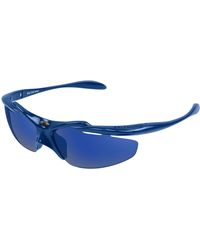 Balenciaga - Bb0464S 004 Sunglasses Bio-Injected Smoke Geometric - Lyst