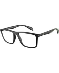 Emporio Armani - Ea3230 5001 Optical Frames Injected Transparent Pillow Normal - Lyst