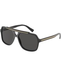 Dolce & Gabbana - Dg4388 501/87 Sunglasses Plastic Pilot Normal - Lyst