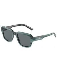 Dolce & Gabbana - Dg4402 339180 Sunglasses Plastic Dark Squared - Lyst