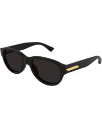 Bottega Veneta - Bv1410S 001 Sunglasses Acetate Round - Lyst