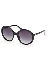 Guess - Gu00281 01B Sunglasses Injected Smoke Round Normal - Lyst