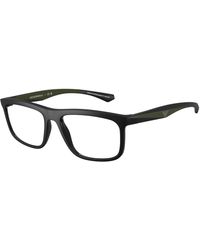 Emporio Armani - Ea3246 5001 Optical Frames Injected Squared Normal - Lyst