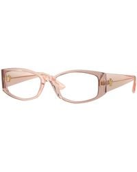 Versace - Ve3343 5431 Optical Frames Acetate Transparent Geometric Normal - Lyst