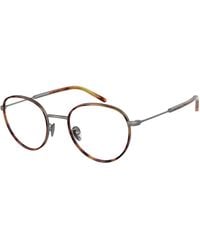 Giorgio Armani - Ar5111J 3332 Optical Frames Steel Transparent Pillow Normal - Lyst