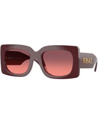 Versace - Ve4496U 551520 Sunglasses Injected Squared Normal Shaded - Lyst