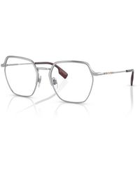 Burberry - Be1371 Angelica 1005 Optical Frames Metal Transparent Geometric Normal - Lyst