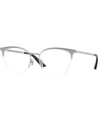 Versace - Ve1321 1526 Optical Frames Metal Transparent Cat Eye Normal - Lyst