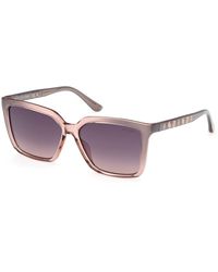 Guess - Gu00099 20B Sunglasses Injected Smoke Squared Normal Shaded - Lyst
