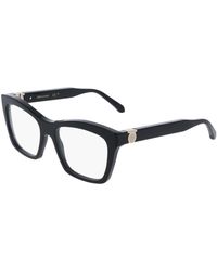 Ferragamo - Sf3022 001 Optical Frames Acetate Squared Normal - Lyst