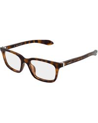 McQueen - Am0587O 002 Optical Frames Acetate Transparent Squared - Lyst
