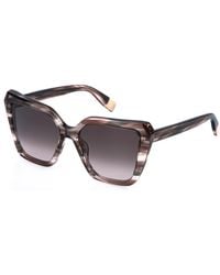 Furla - Sfu978V 0Agk Sunglasses Acetate Squared Normal Nuanced - Lyst
