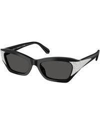 Swarovski - Sk6029 100187 Sunglasses Acetate Cat Eye Normal - Lyst
