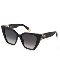 Furla - Sfu879 0700 Sunglasses Acetate Butterfly Normal Shaded - Lyst