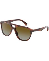 Emporio Armani - Ea4156 5297T5 Sunglasses Plastic Pilot Polarized Nuanced - Lyst