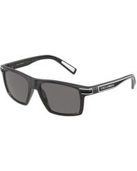 Dolce & Gabbana - Dg6160 310181 Sunglasses Plastic Dark Squared Polarized - Lyst
