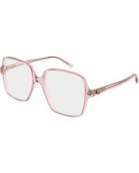 Gucci - Gg1994O 003 Optical Frames Acetate Transparent Squared - Lyst
