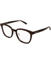 Saint Laurent - Sl 917/F 002 Optical Frames Acetate Transparent Round - Lyst