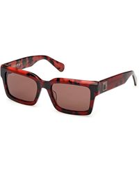 MAX&Co. - Mo0132 54E Sunglasses Acetate Squared Normal - Lyst