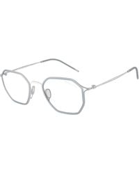 Giorgio Armani - Ar6188 30451W Sunglasses Metal Transparent Squared Normal - Lyst