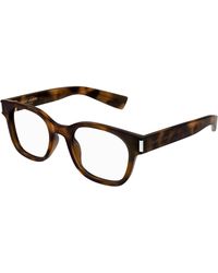 Saint Laurent - Sl 722 006 Optical Frames Acetate Transparent Squared - Lyst