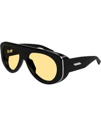 Bottega Veneta - Bv1362S 001 Sunglasses Injected Pilot - Lyst