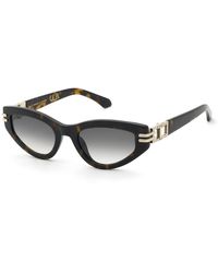 Twinset - Stw114 04Bl Sunglasses Acetate Smoke Cat Eye Normal Nuanced - Lyst