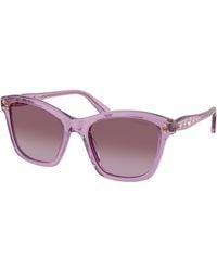 Swarovski - Sk6063 10968H Sunglasses Acetate Squared Normal Nuanced - Lyst