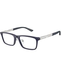 Emporio Armani - Ea3251D 6189 Optical Frames Acetate Squared Normal - Lyst